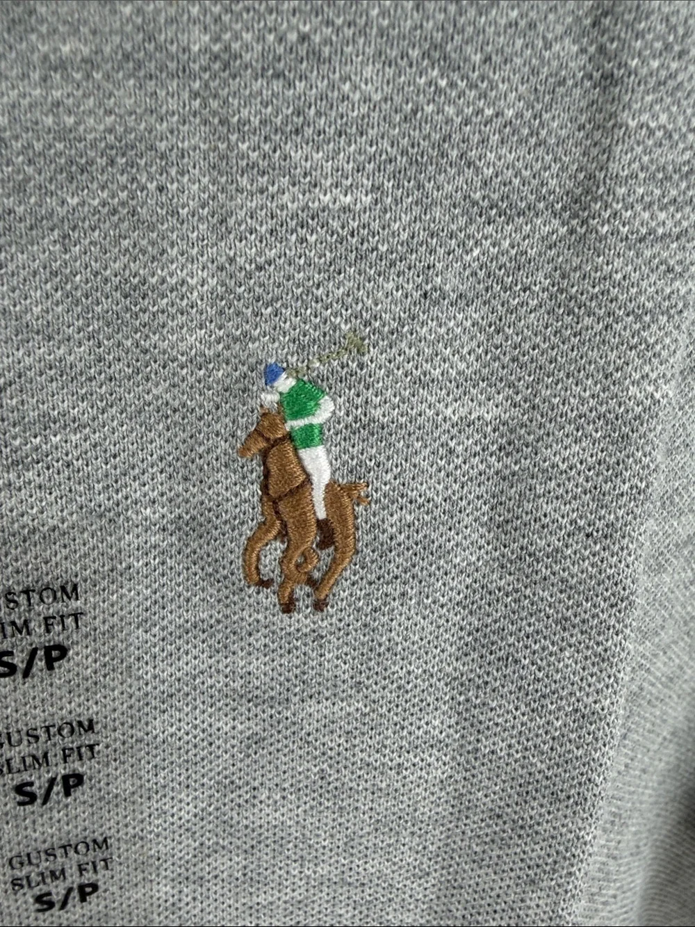 Polo Ralph Lauren Custom Slim Fit Gray Polo Shirt – Size Small – NWT